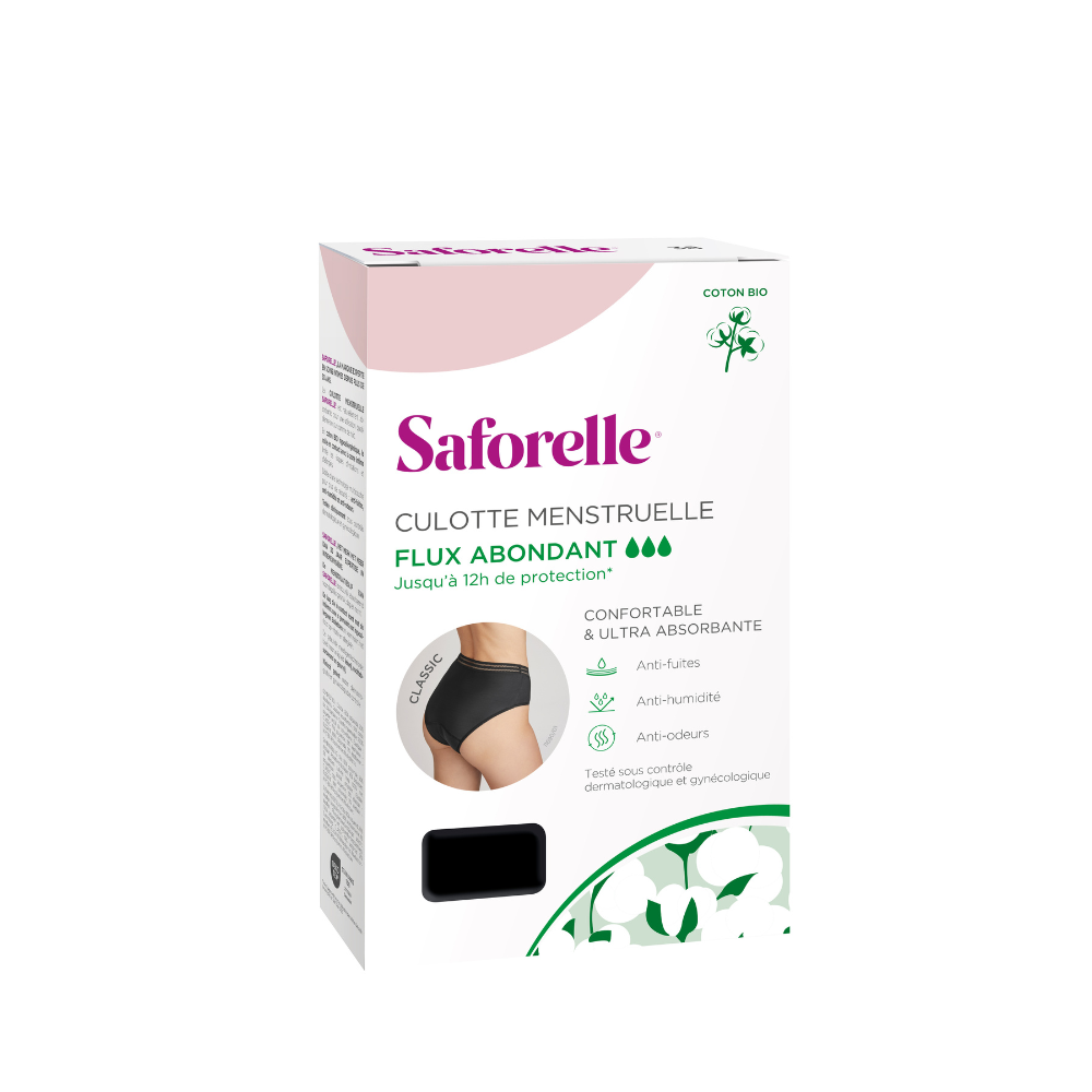 Packshot culotte classic flux abondant Saforelle